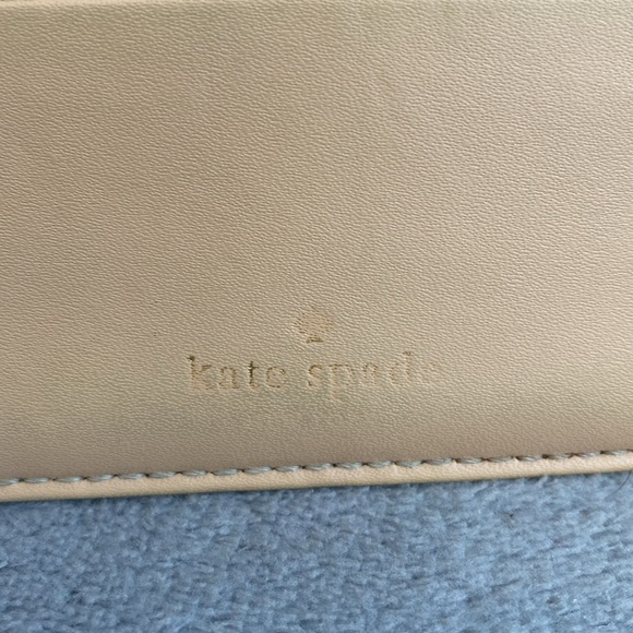 ♠️💚KATE SPADE♠️💚Mint Green & Tan Thin Cardholder/GUC - Picture 4 of 7